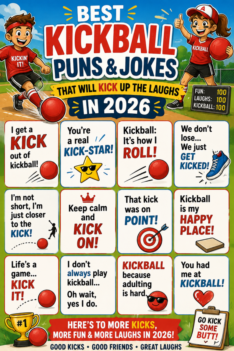 301 Best Kickball Puns & Jokes That Will Kick Up the Laughs in 2026