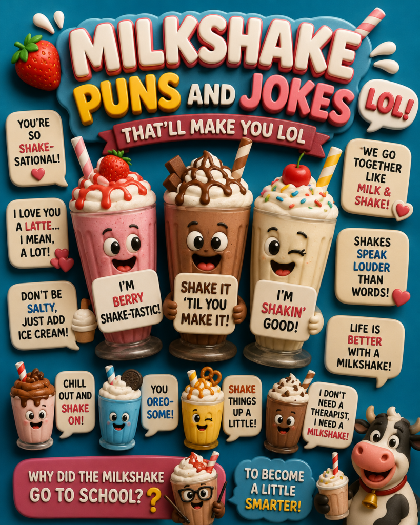 180+🥤 Milkshake Puns and Jokes That’ll Make You LOL 2026! 😄