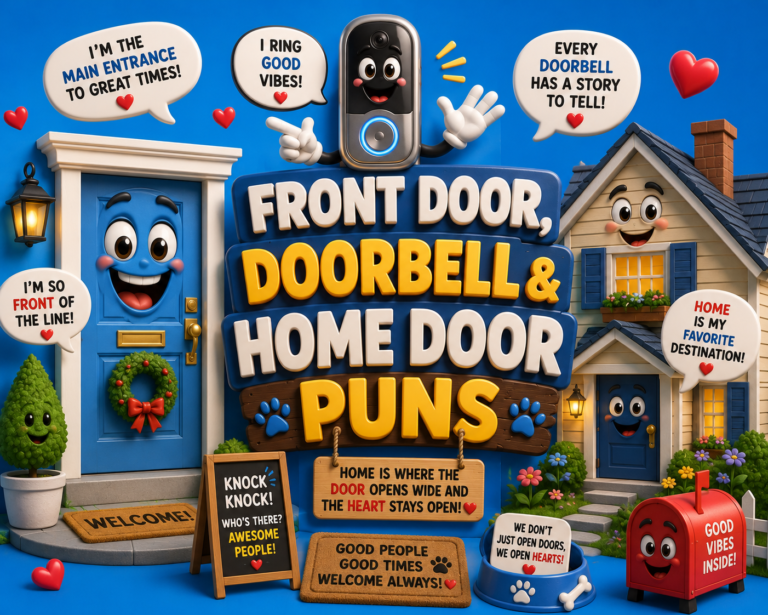 Front Door, Doorbell & Home Door Puns