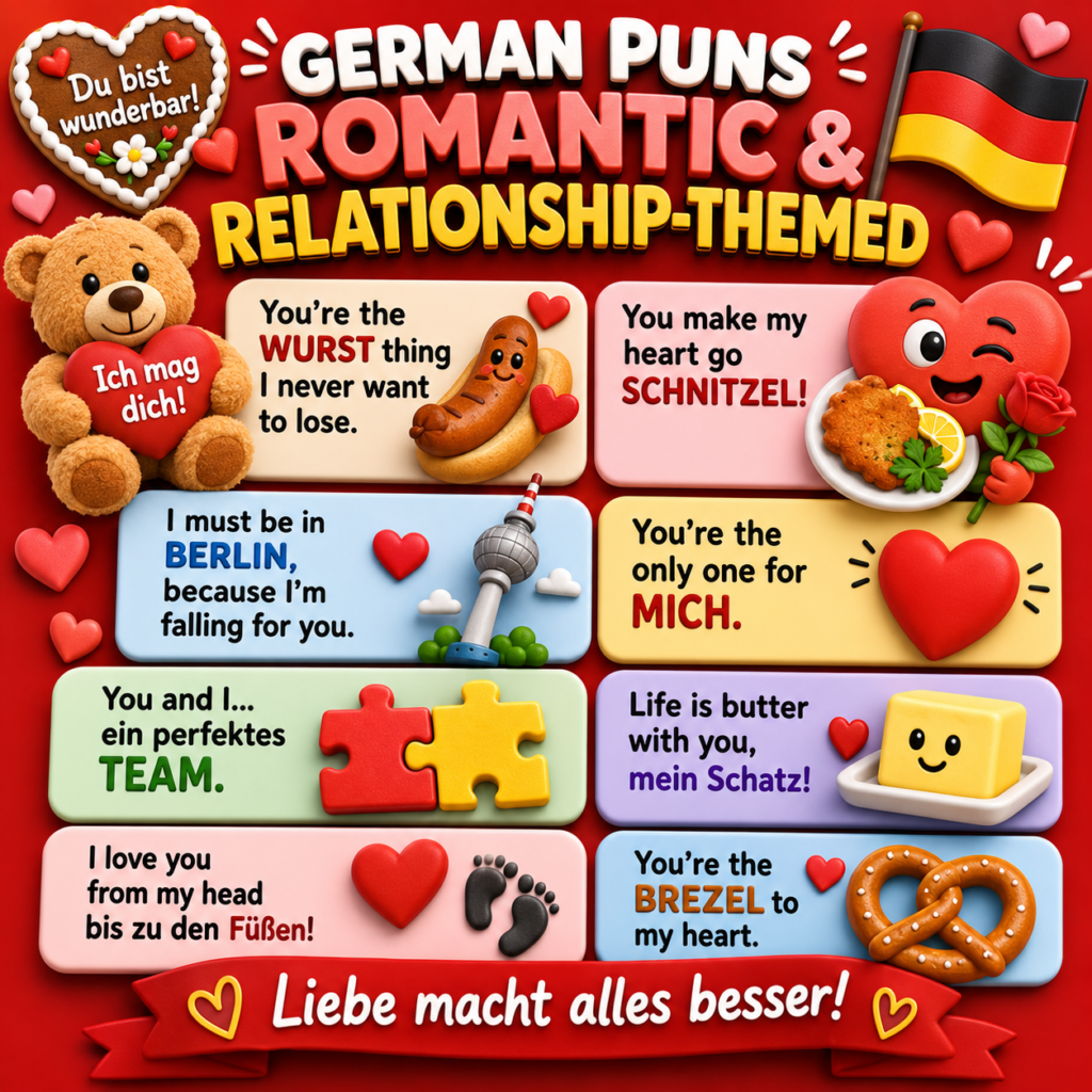 German Puns Romantic & Relationship-Themed 
