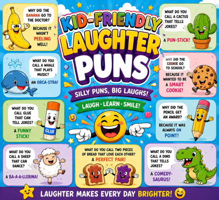 kid friendly laughter puns