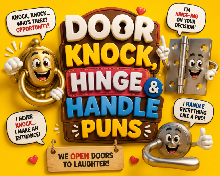 Door Knock, Hinge & Handle Puns