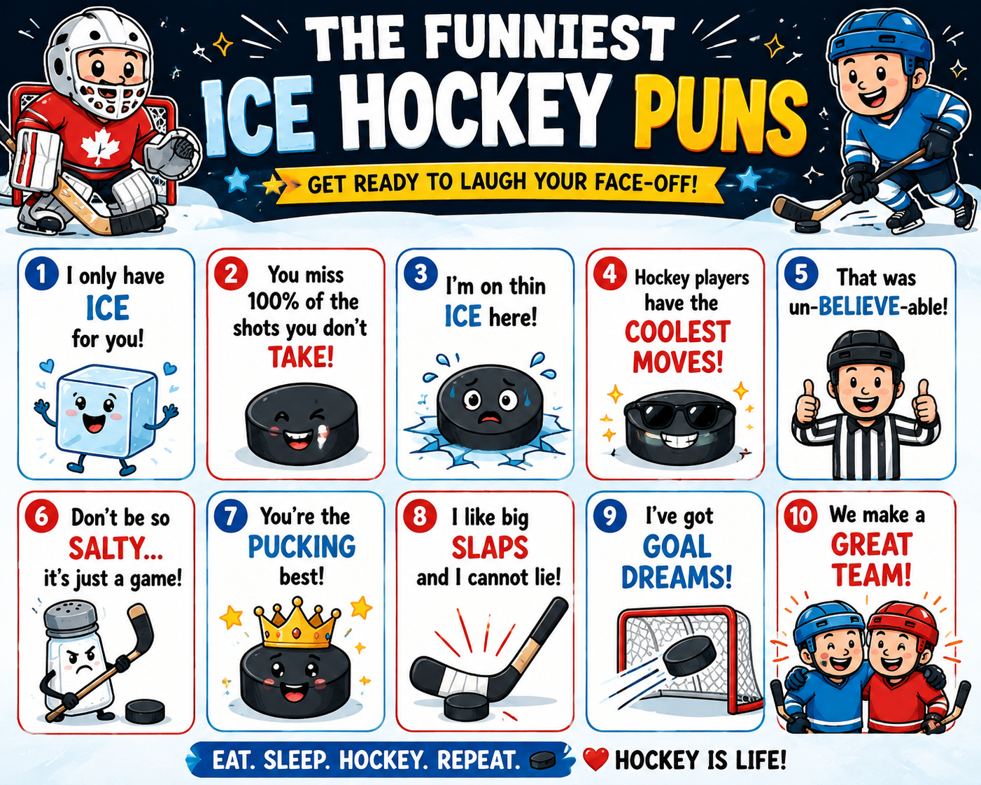 Funniest Ice Hockey Puns