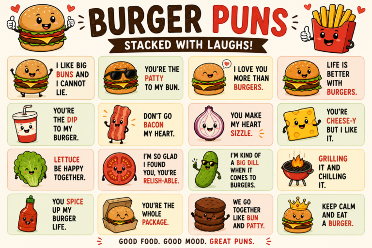 Short Burger Puns