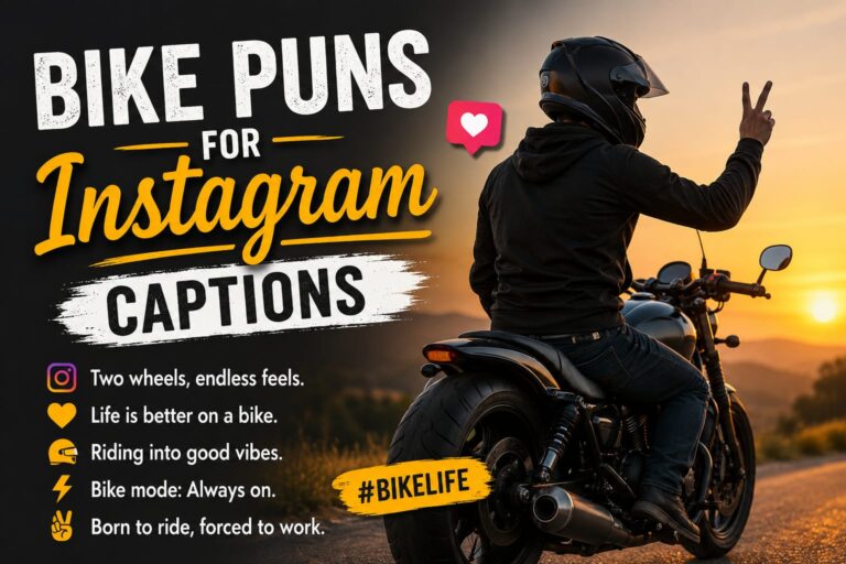 Clever Bike Puns for Instagram