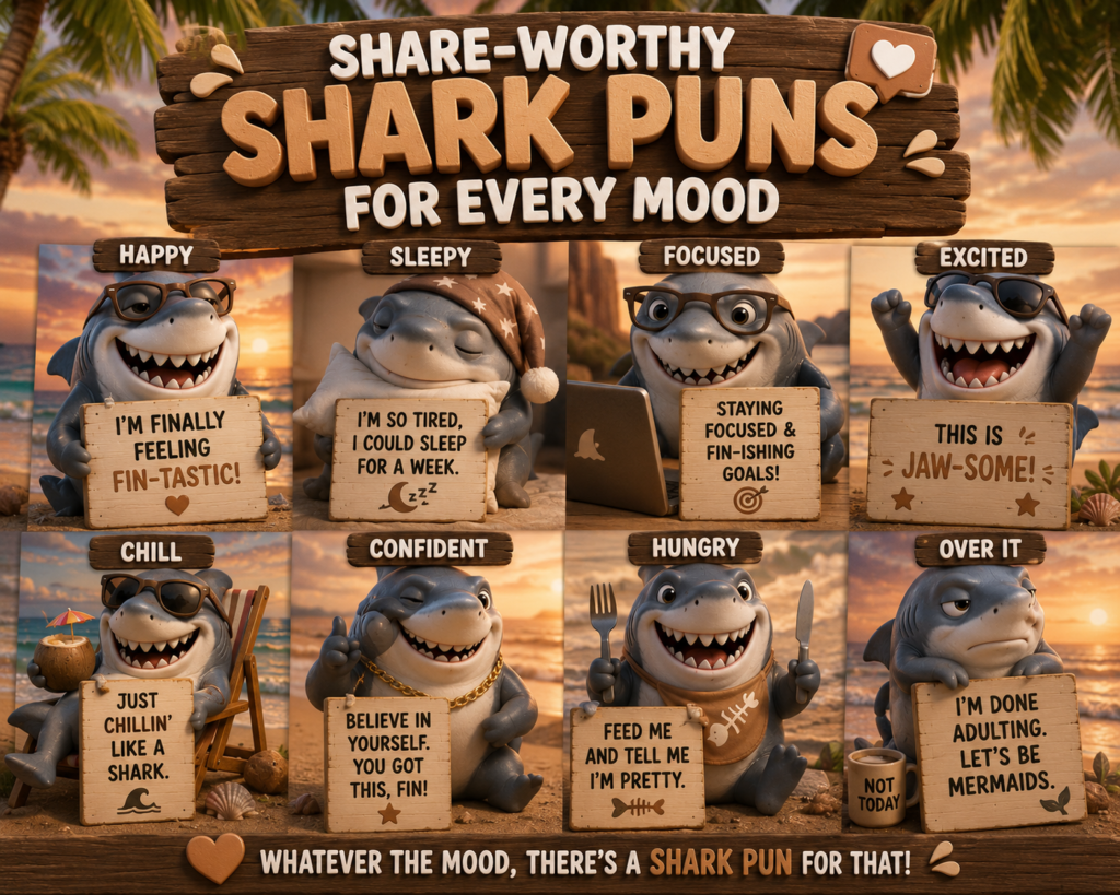 H2: Share-Worthy Shark Puns for Every Mood