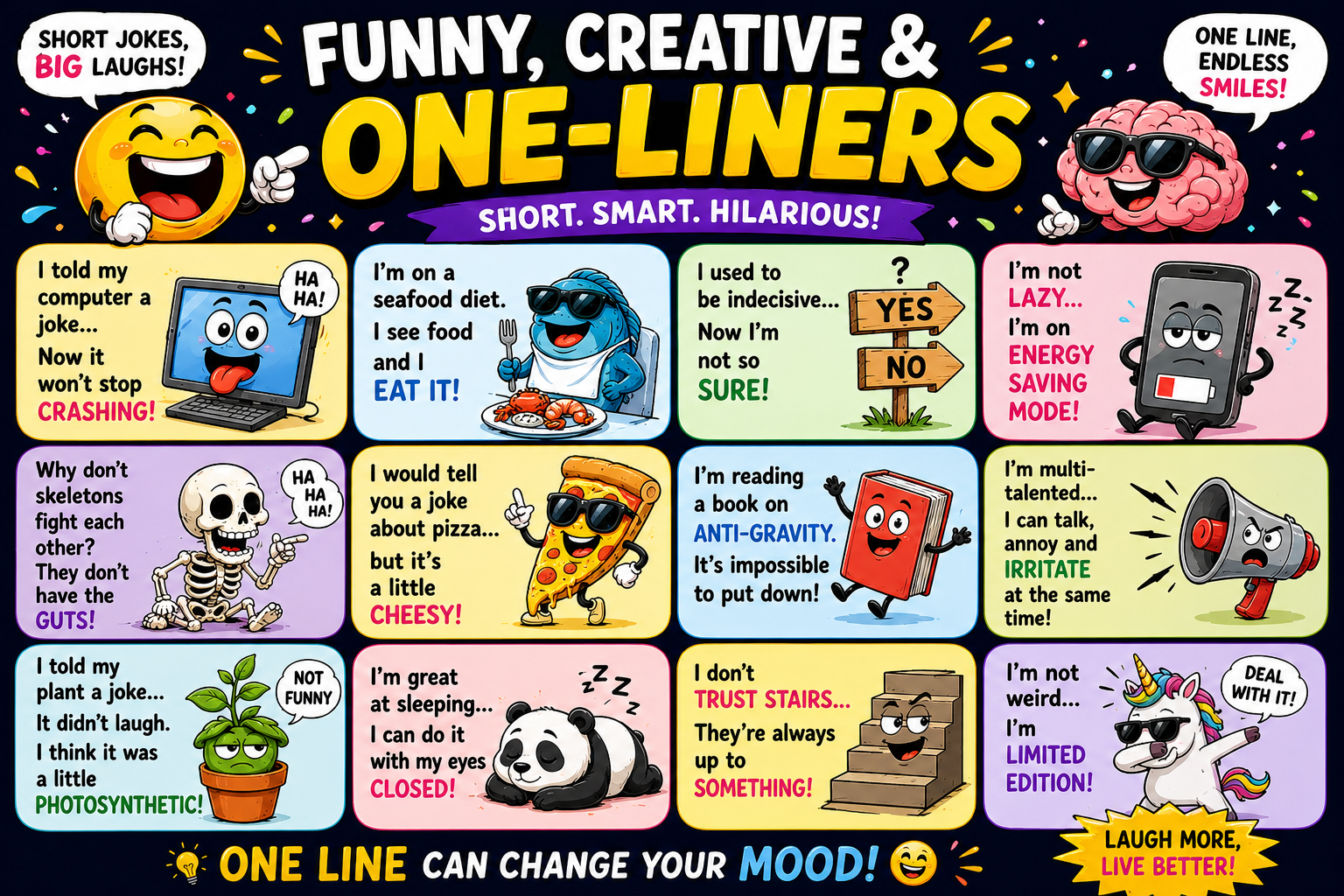 Funny Creative & One-Liners