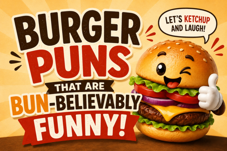 250+ Cheesy Burger Puns That Are Bun-believably Funny