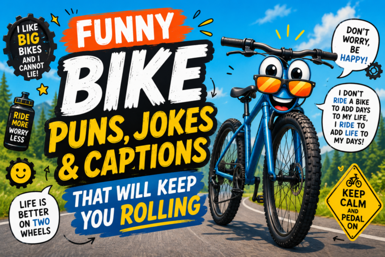450+ Funny Bike Puns, Jokes & Captions That Will Keep You Rolling