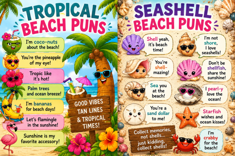 7. Tropical Beach Puns