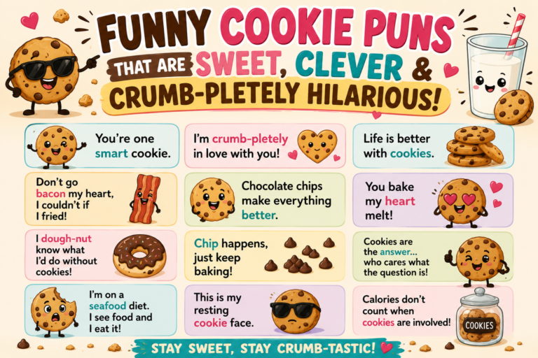 180+ Funny Cookie Puns That Are Sweet, Clever & Crumb-pletely Hilarious