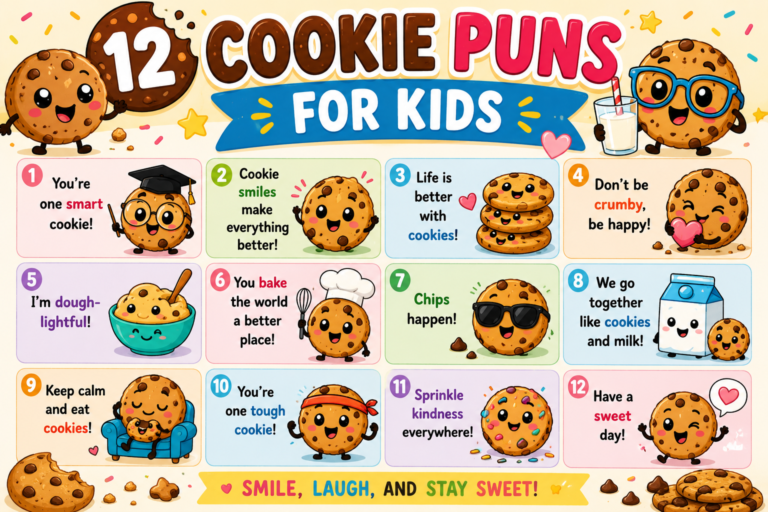 12. Cookie Puns for Kids