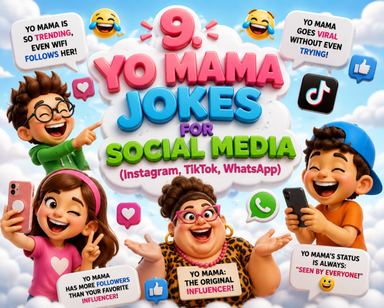 9. Yo Mama Jokes for Social Media (Instagram, TikTok, WhatsApp)