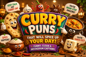 Curry Puns That Will Spice Up Your Day | Funny, Clean & Instagram Captions