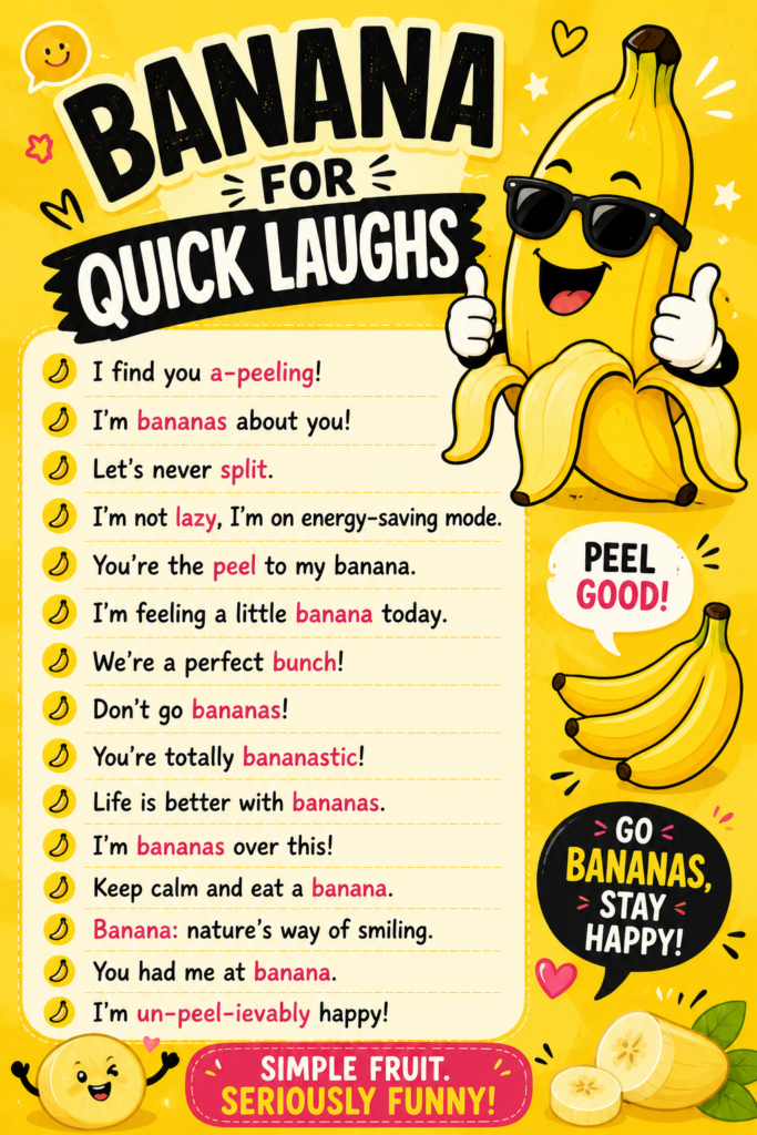 Banana One-Liners for Quick Laughs