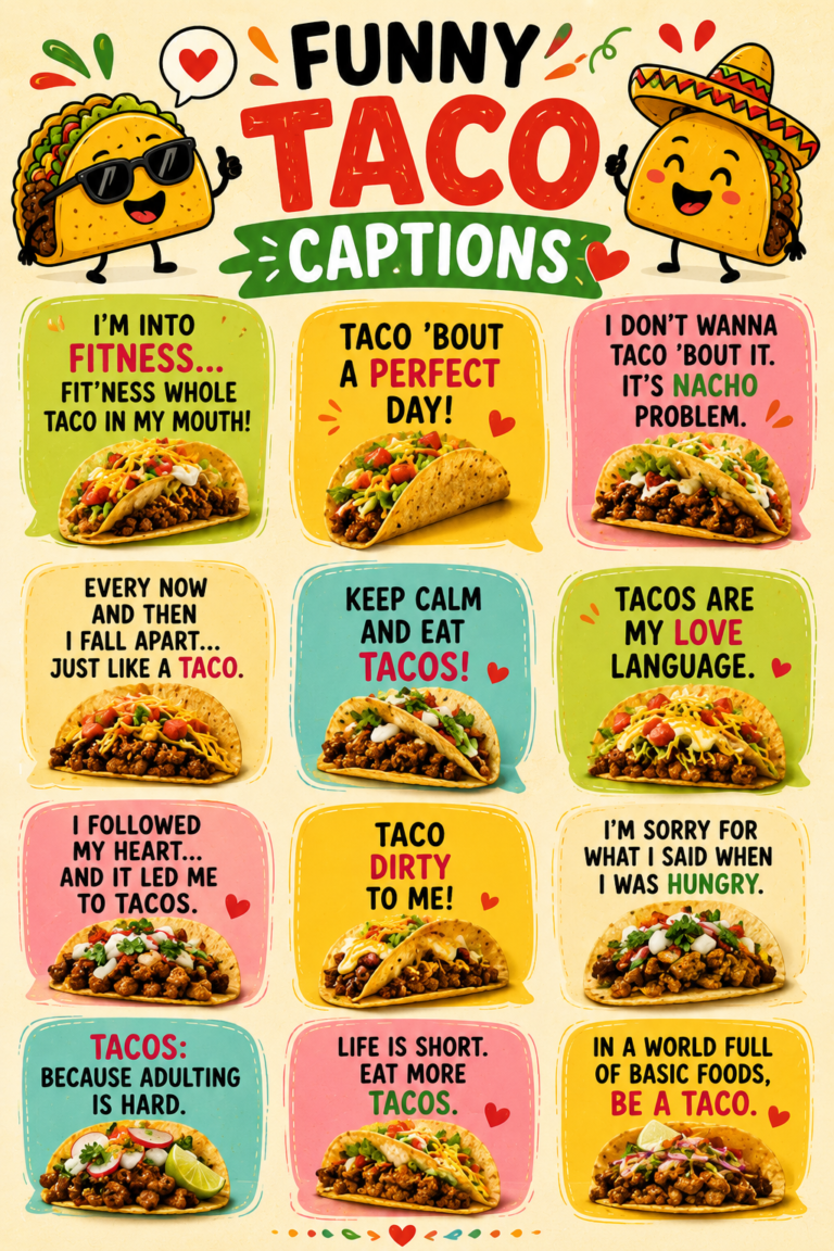 Funny Taco Captions