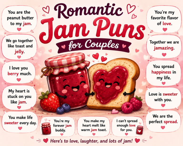Romantic Jam Puns for Couples