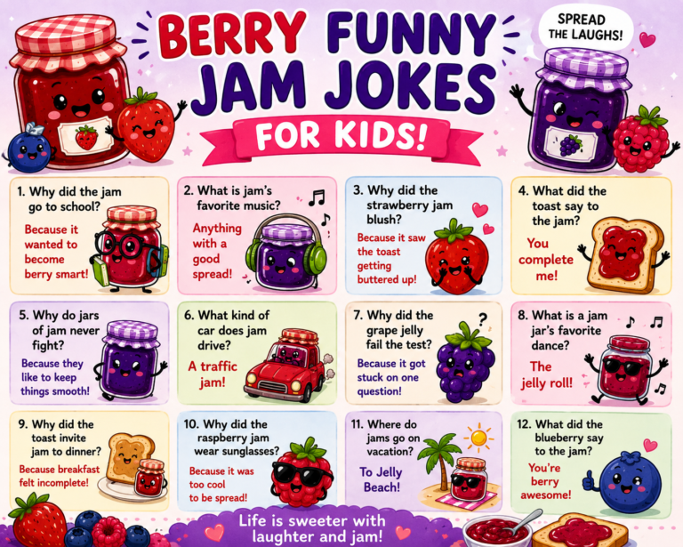 Berry Funny Jam Jokes for Kids