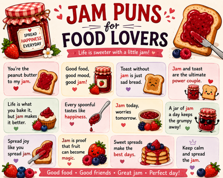 Jam Puns for Food Lovers