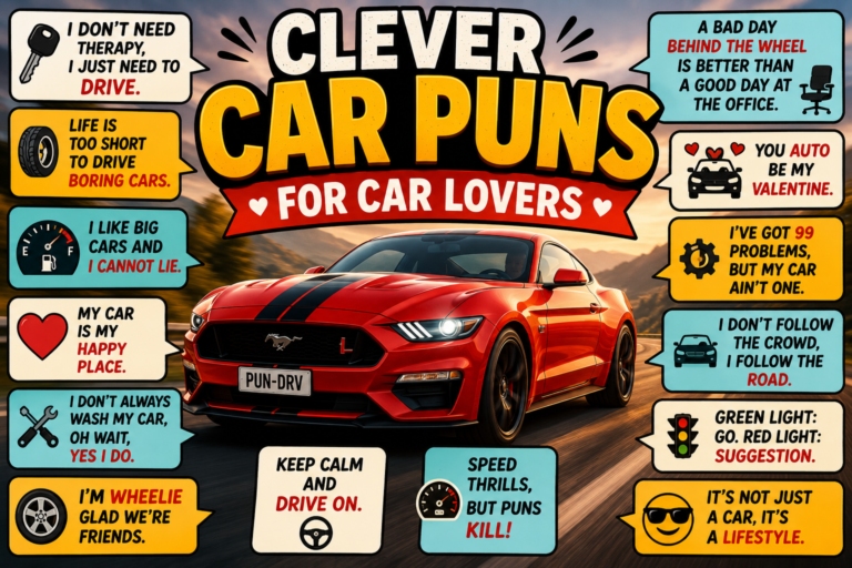 Clever Car Puns for Car Lovers