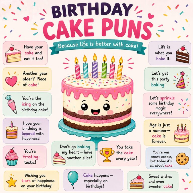 Birthday Cake Puns