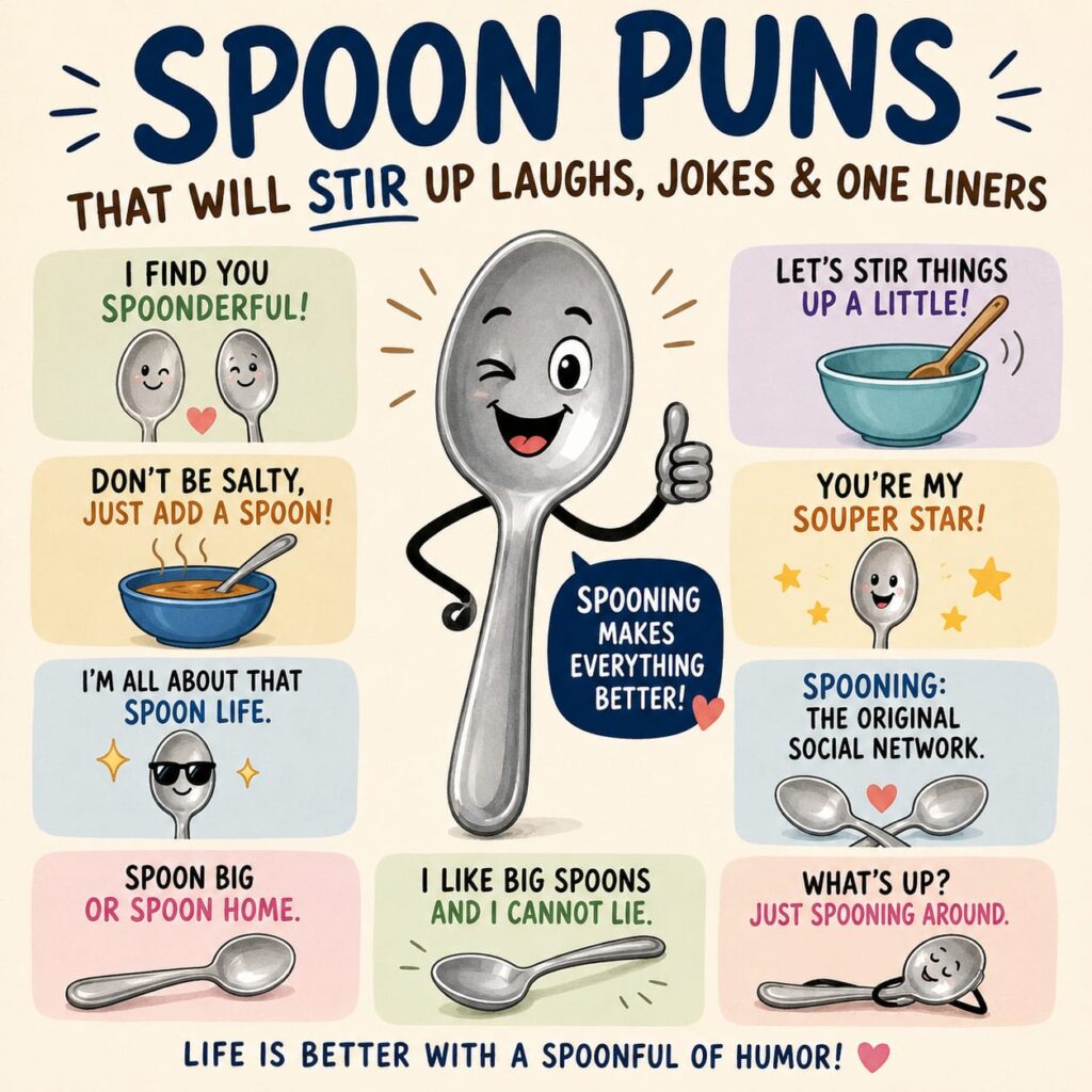Spoon Puns That Will Stir Up Laughs, Jokes & One-Liners