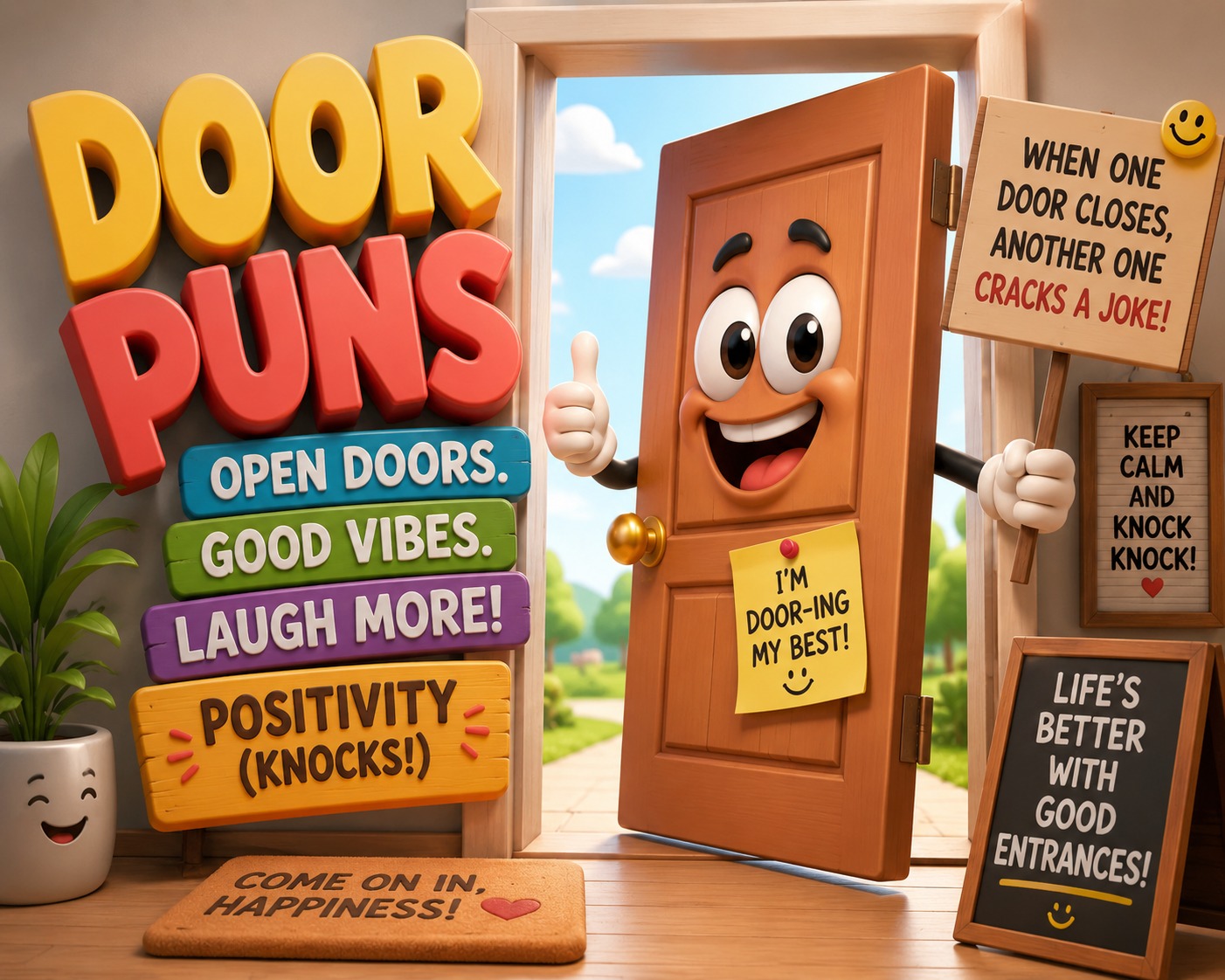 funny door puns