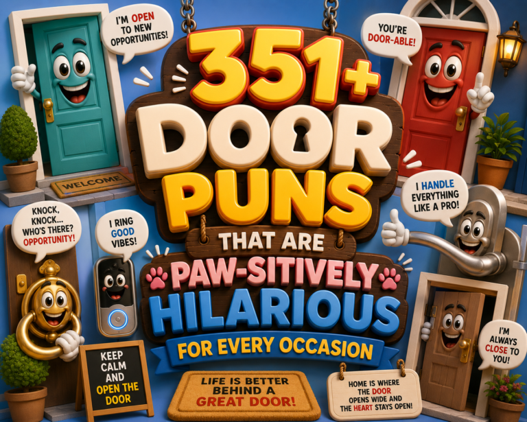 351+ Door Puns That Are Paw-sitively Hilarious for Every Occasion