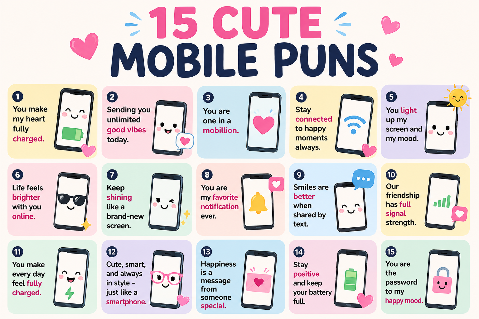 cute mobile puns