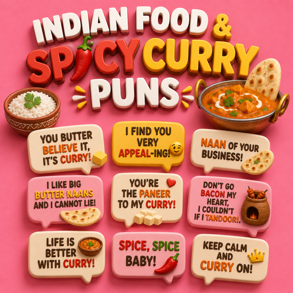 Indian Food & Spicy Curry Puns