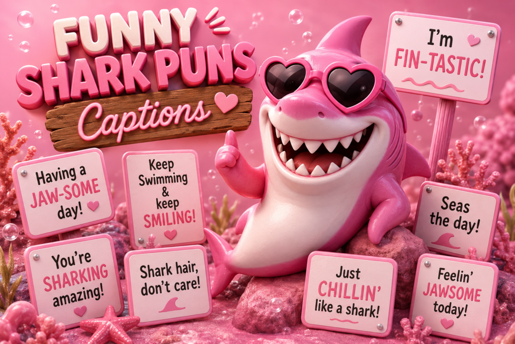 H2: Funny Shark Puns Captions