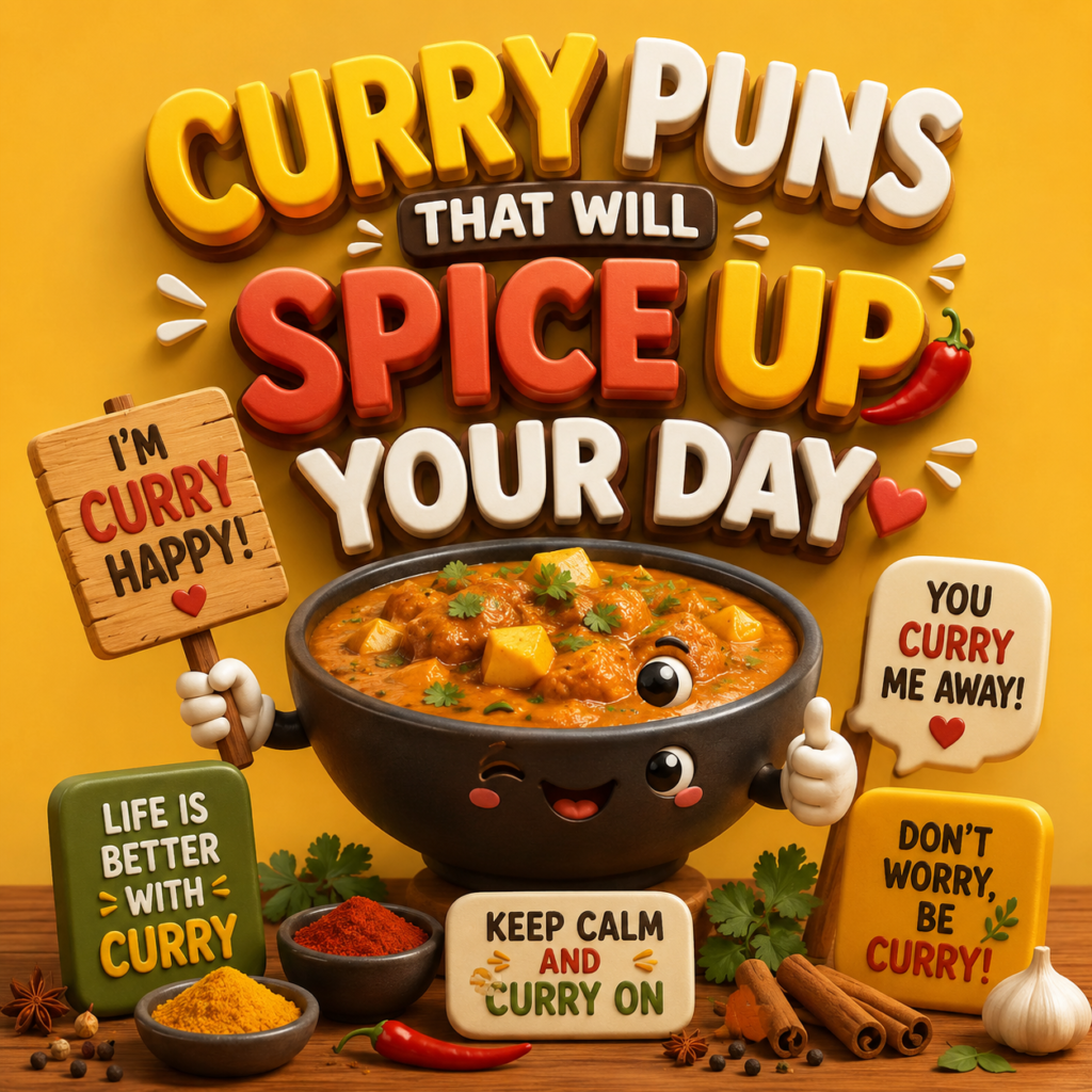 351+ Curry Puns That Will Spice Up Your Day | Funny, Clean & Instagram Captions