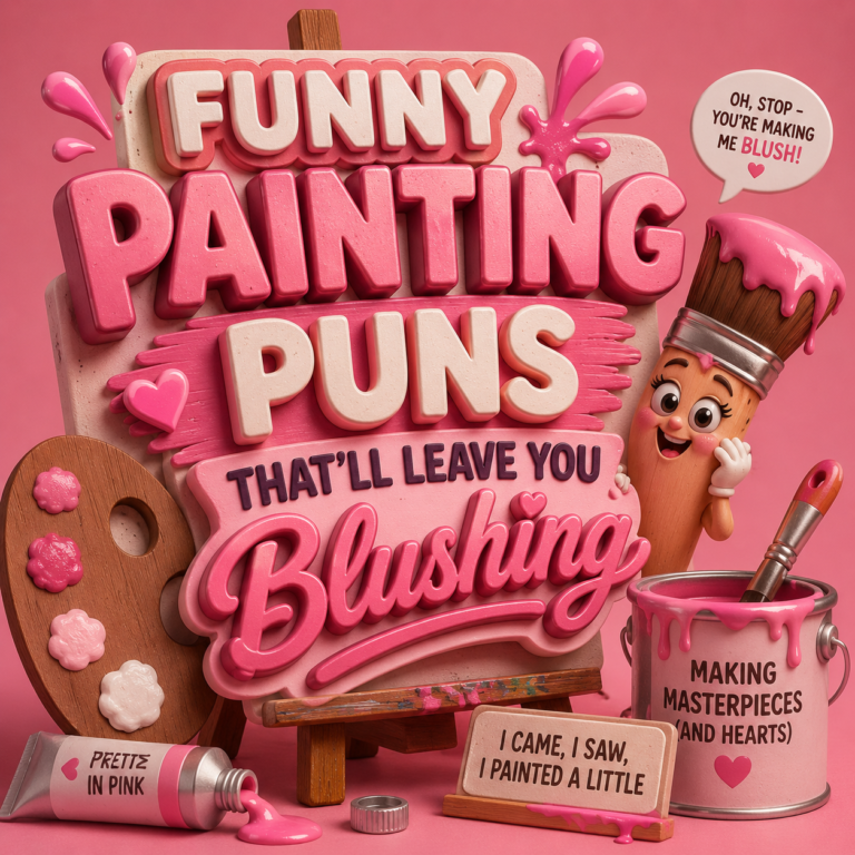 Funny Painting Puns That’ll Leave You Blushing
