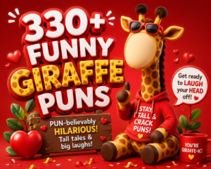 330+ Funny Giraffe Puns