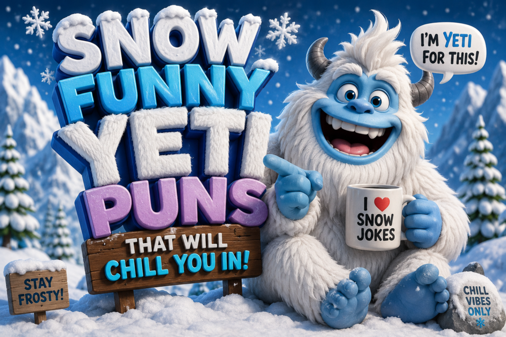 245+ Snow Funny Yeti Puns That Will Chill You in 2026