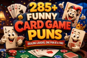 285+ Funny Card Game Puns