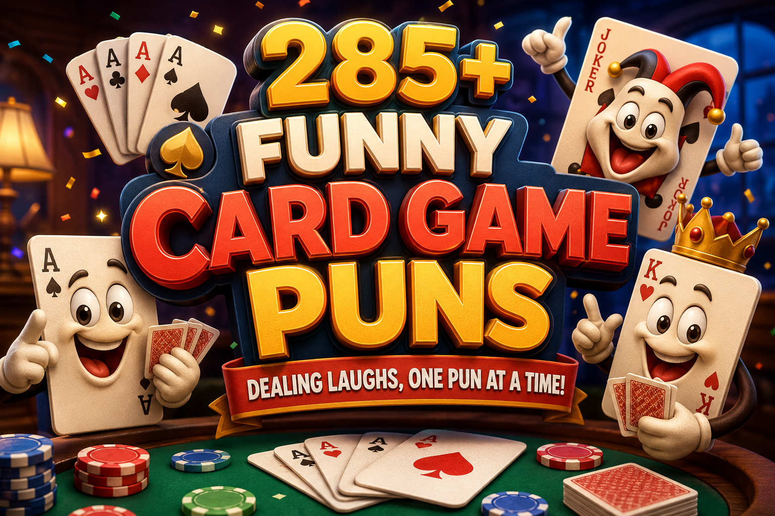 285+ Funny Card Game Puns
