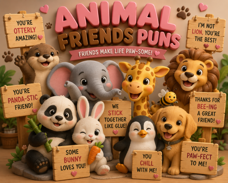Animal Friends Puns