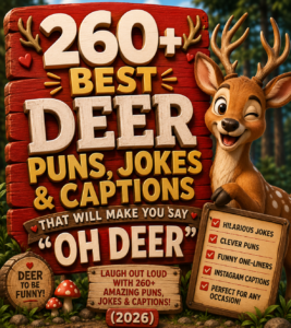 260+ Best Deer Puns, Jokes & Captions