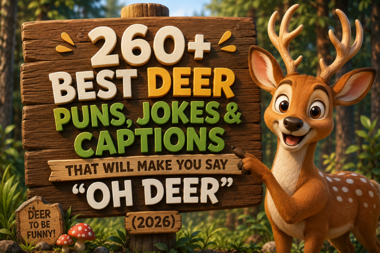 260+ Best Deer Puns, Jokes & Captions That Will Make You Say “Oh Deer” (2026)
