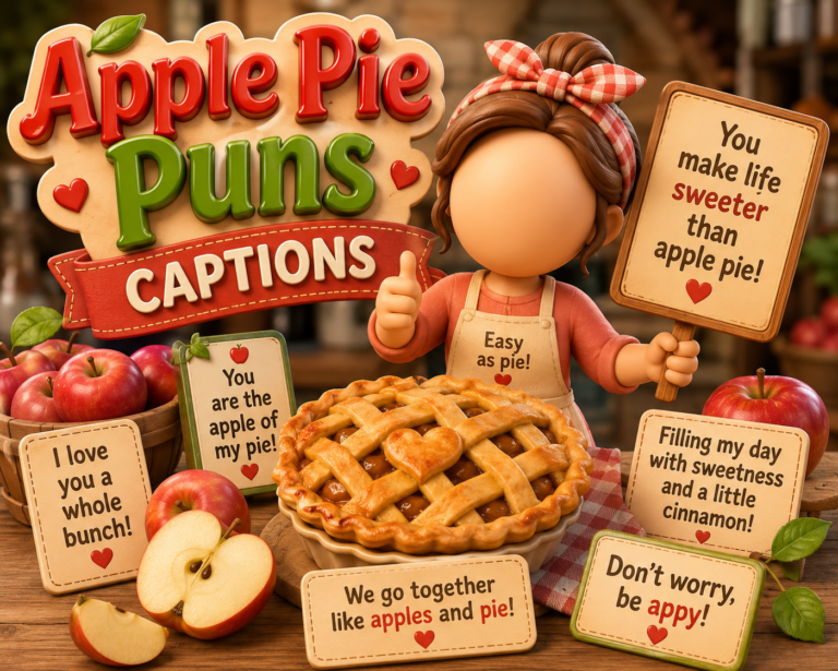 Apple Pie Puns Captions