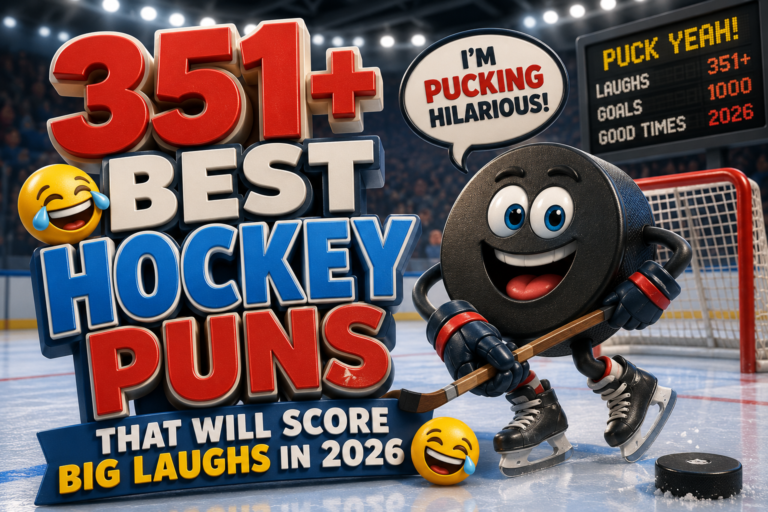 351+ Best Hockey Puns That Will Score Big Laughs in 2026 🏒😂