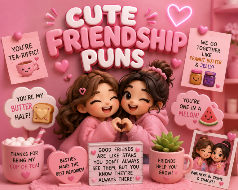 Cute Friendship Puns