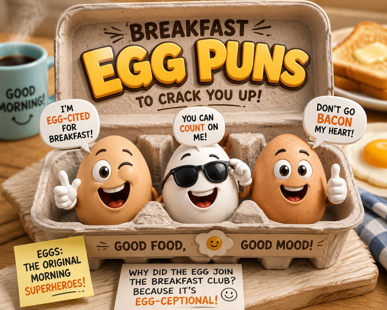 funny & short Egg puns