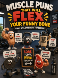 Muscle Puns That Will Flex Your Funny Bone | Funny Gym, Workout & Fitness Puns