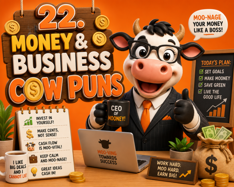 22. 💼 Money & Business Cow Puns