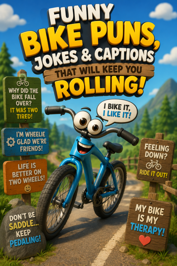 450+ Funny Bike Puns, Jokes & Captions That Will Keep You Rolling