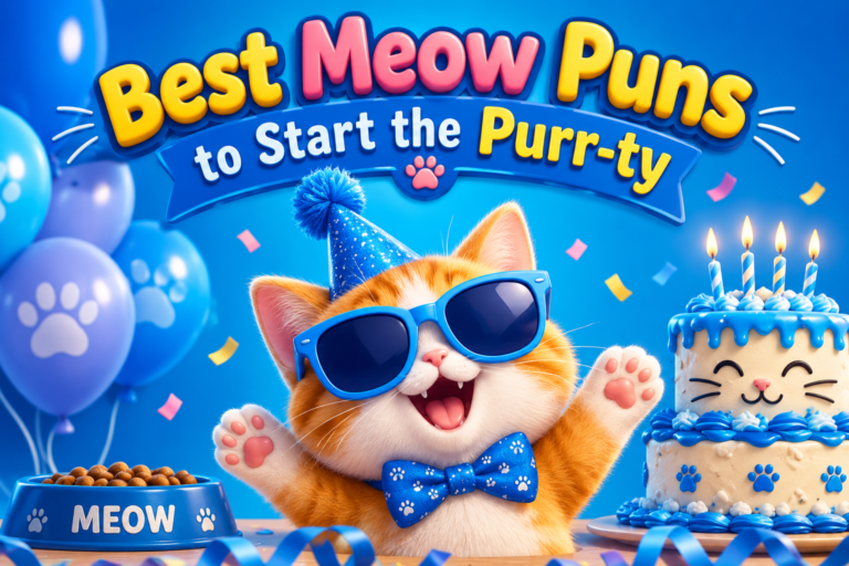 Best Meow Puns to Start the Purr-ty
