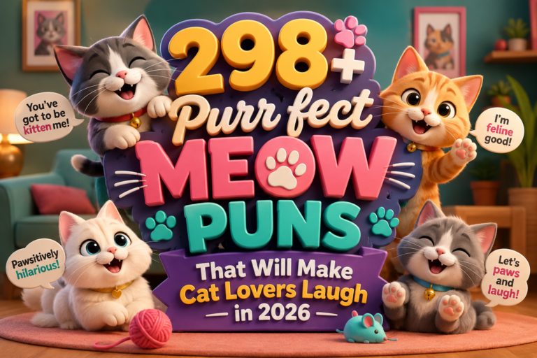 298+ Purr fect Meow Puns That Will Make Cat Lovers Laugh in 2026