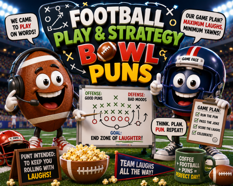 🏈 Football Play & Strategy Puns
